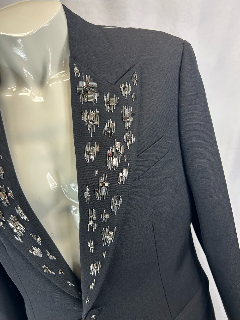 Versace Embellished Light Wool Blazer - Picture 4 of 10
